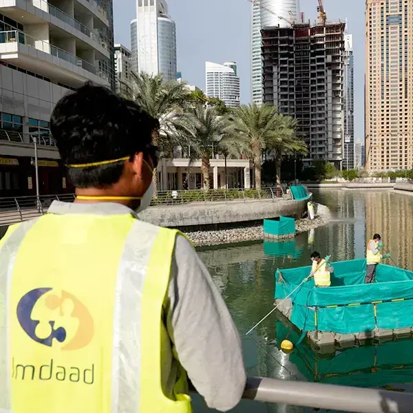 Why partner with Imdaad for lake cleaning